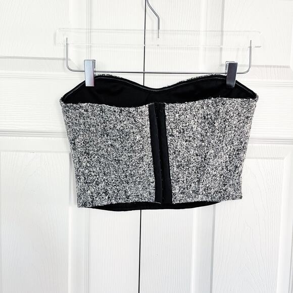 JLUXLABEL Lt. Grey All You Need Tweed Corset - Picture 4 of 7